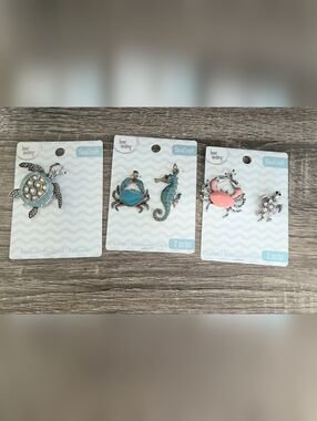 Bead Landing Sea Craft Pendant & Charms Sea Turtle Lot Of 3 New.
